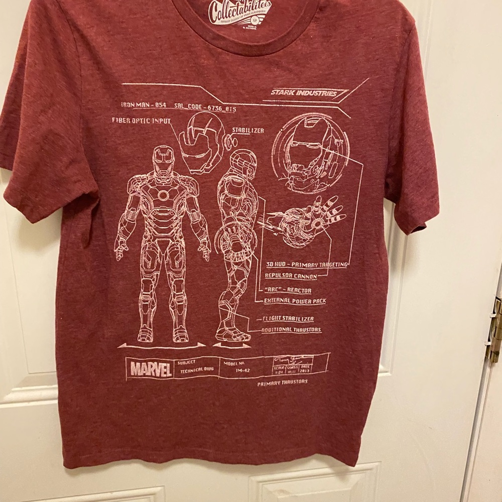 Ironman blue print vintage T-shirt